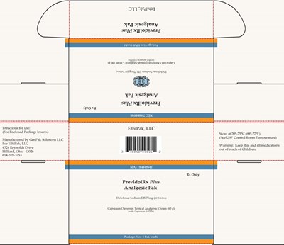 PrevidolRx Plus product label - GenPak PrevidolRxPlus